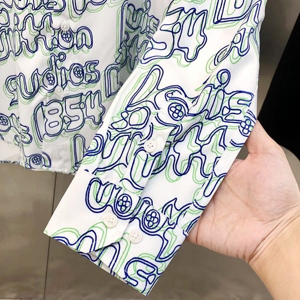 可愛いルイヴィトン 1854 ロングスリーブシャツ パロディ vut54131